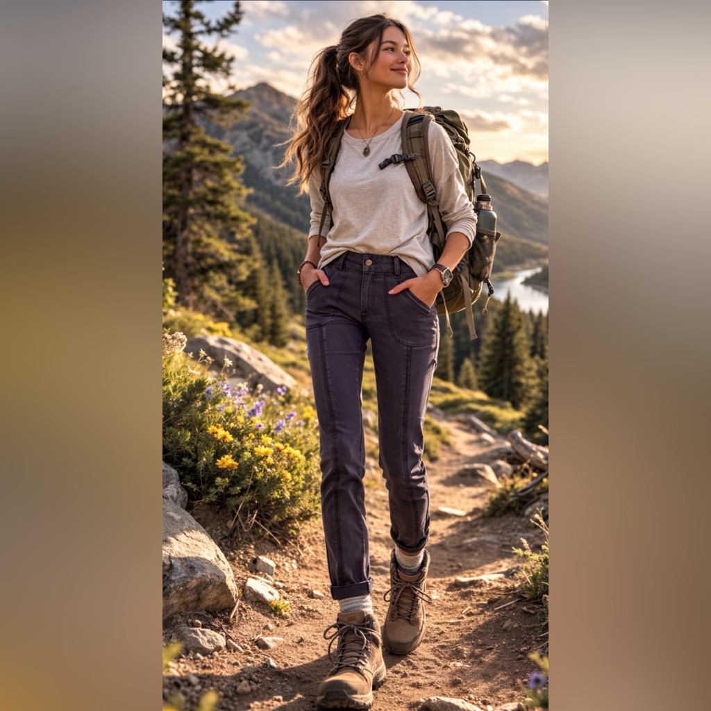 Aventura Charcoal Organic Cotton Moto Utility Pants Granola Sustainable S